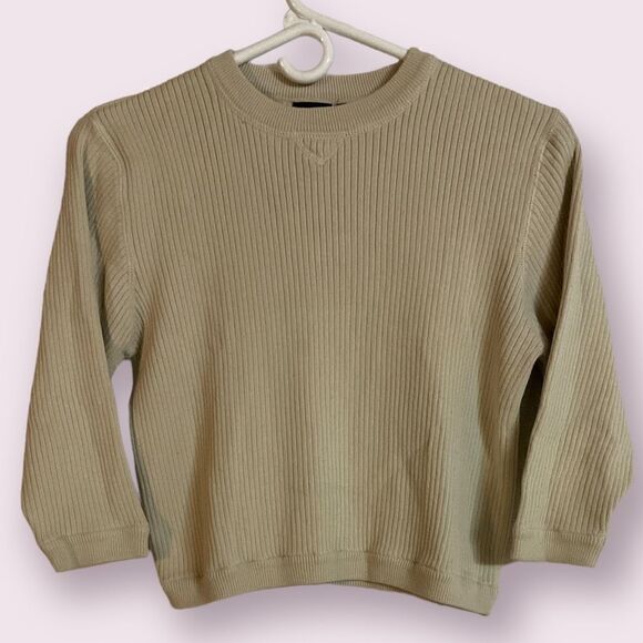 Cherokee Boys Cream Colored Long Sleeve Sweater - Picture 1 of 3